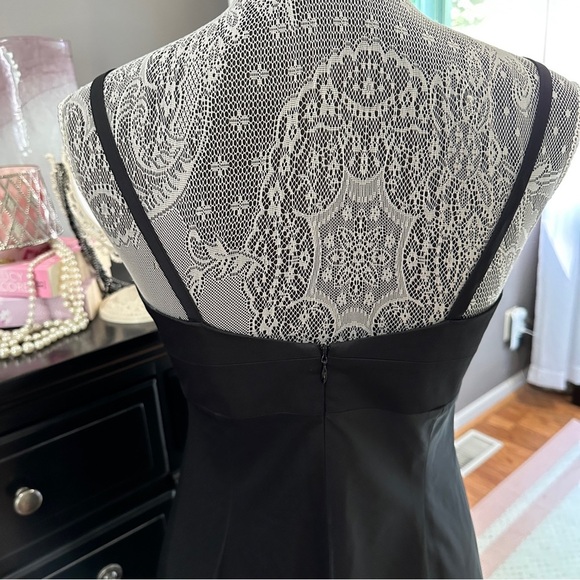 Banana Republic Y2K Retro Black Stretch Petite Cocktail Dress 6P - Picture 7 of 16